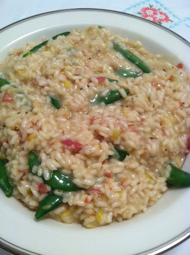 Risotto with Leeks and Sugar Snap Peas