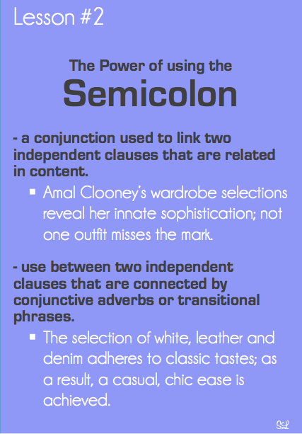 Good Grammar Is . . . Mastering The Semicolon