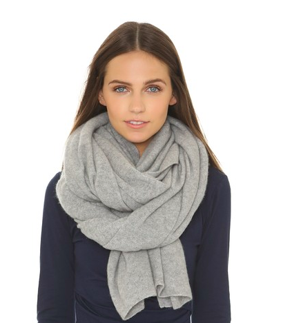 White + Warren cashmere travel wrap scarf (other colors available)