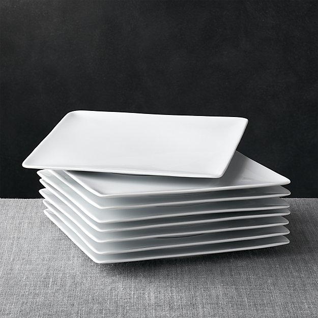 10.25 white Cyd square plates