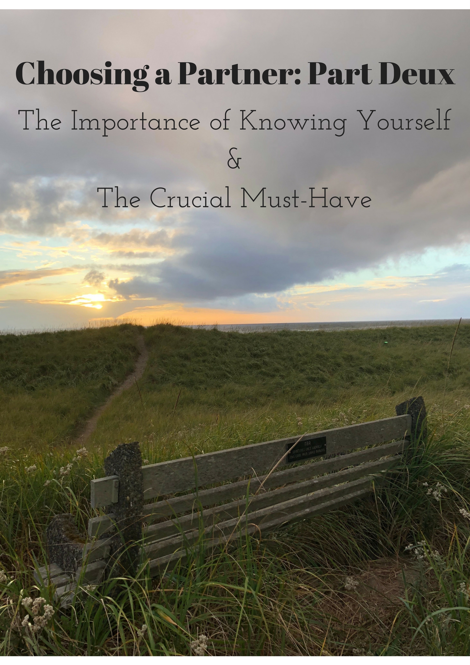 179: Choosing a Partner — Part Deux: The Importance of Knowing Yourself & The Crucial Must-Have