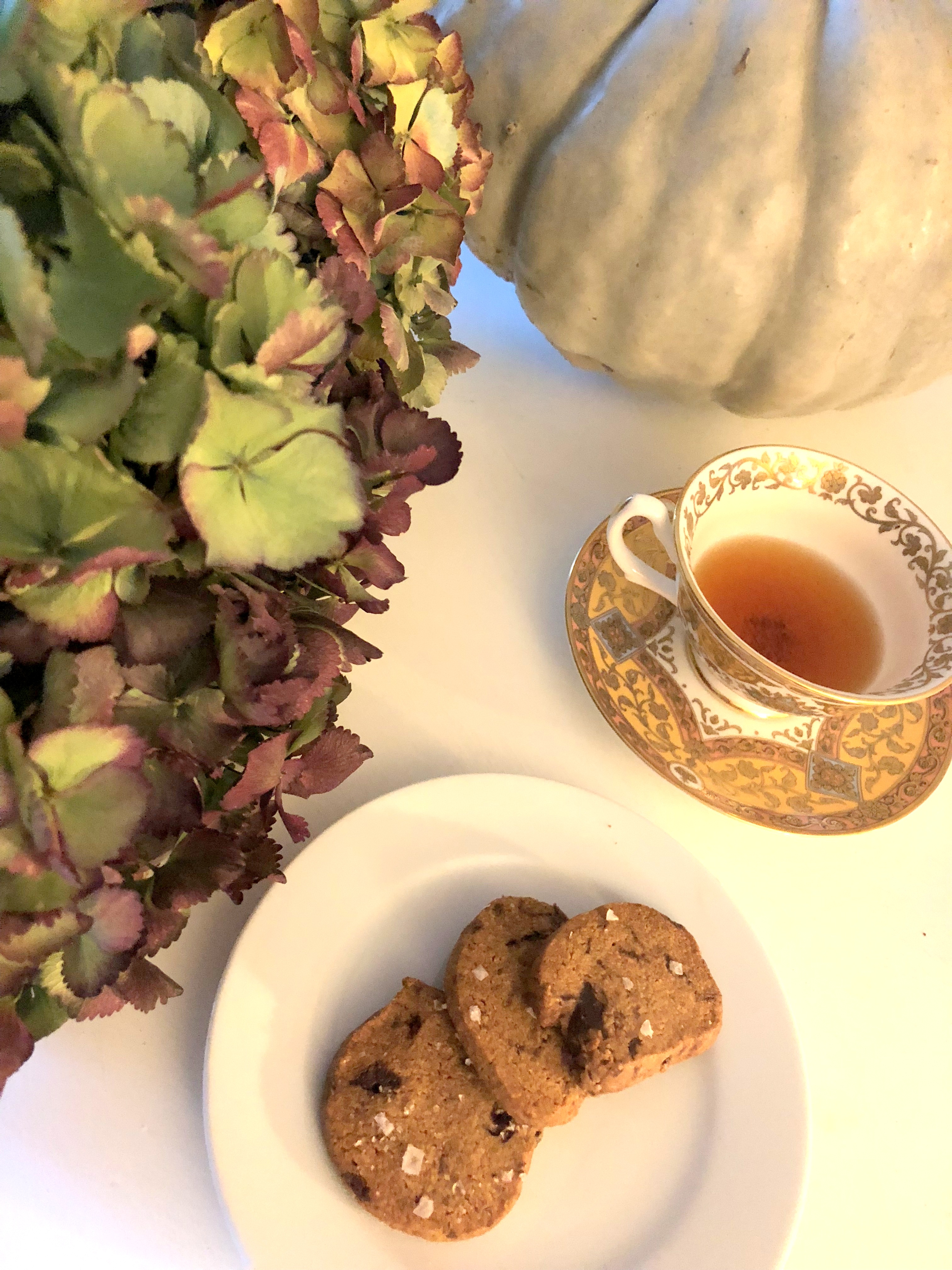 Chocolate Almond Praline Cookies