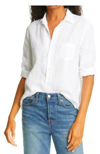 Shirtini Frank and Eileen White Linen Eileen Shirt