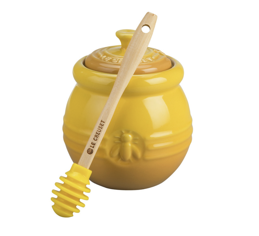 Le Creuset Honey Pot, Dijon yellow (white also available)