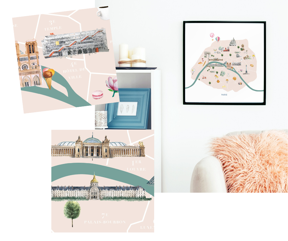 The World, Large & Small, Illustrated for Your Home, Kitchen and Life: A Modvin Paris Illustrated Giveaway