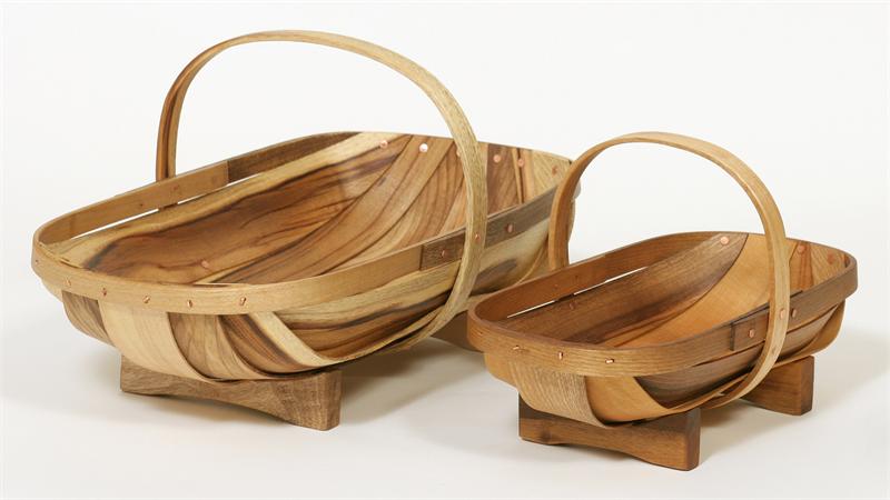 Sussex-style Trugs, Myrtlewood Baskets (made in Oregon)