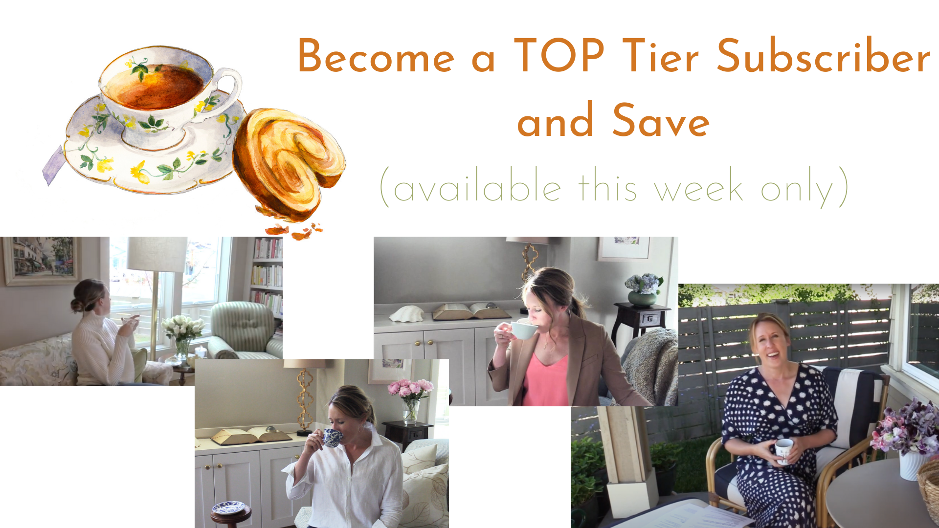 Once-A-Year Savings: Become a TOP Tier Subscriber, this week only and save
