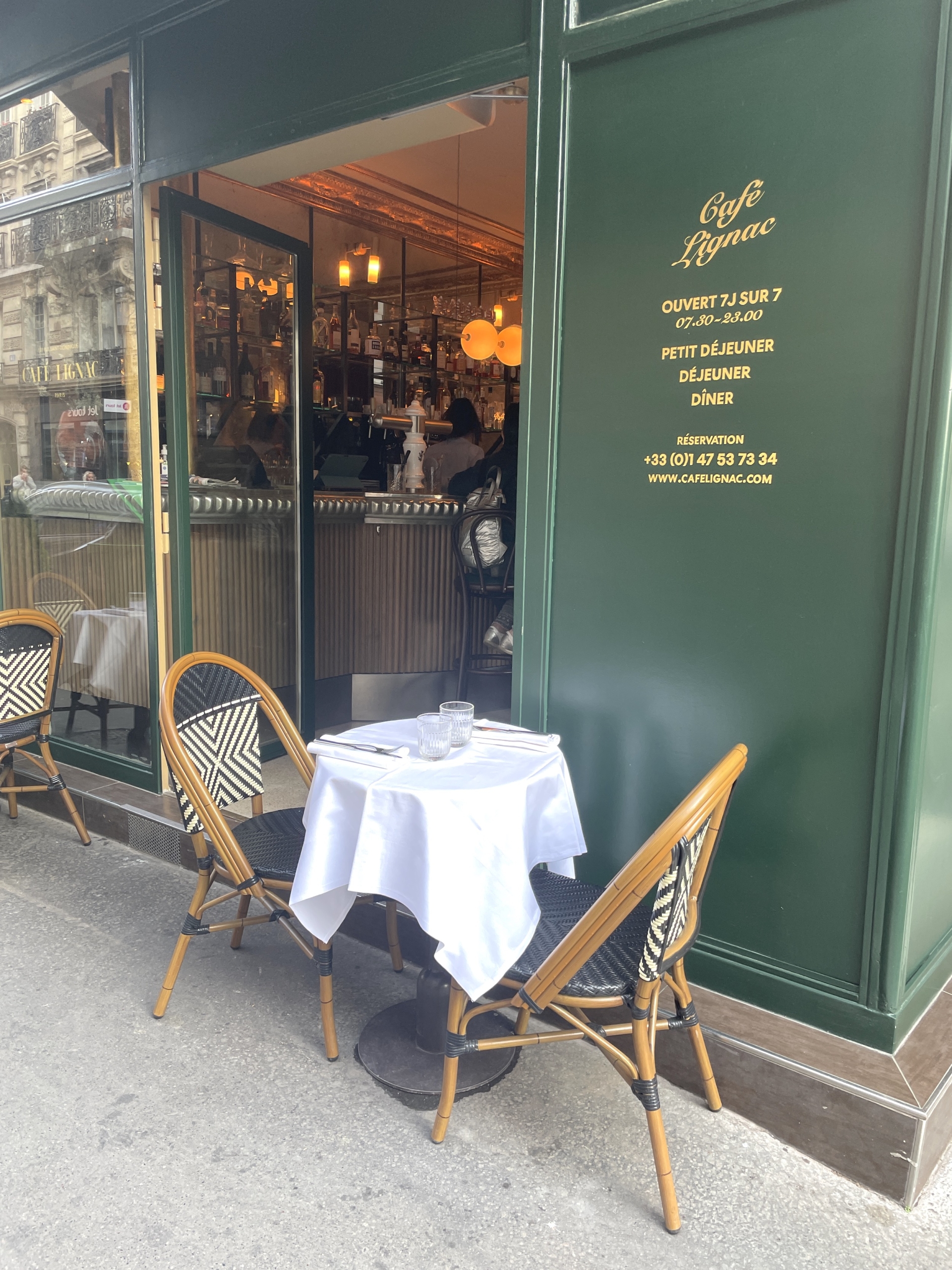 Dining at Paris’ new restaurant, Cafe Lignac in the 7th
