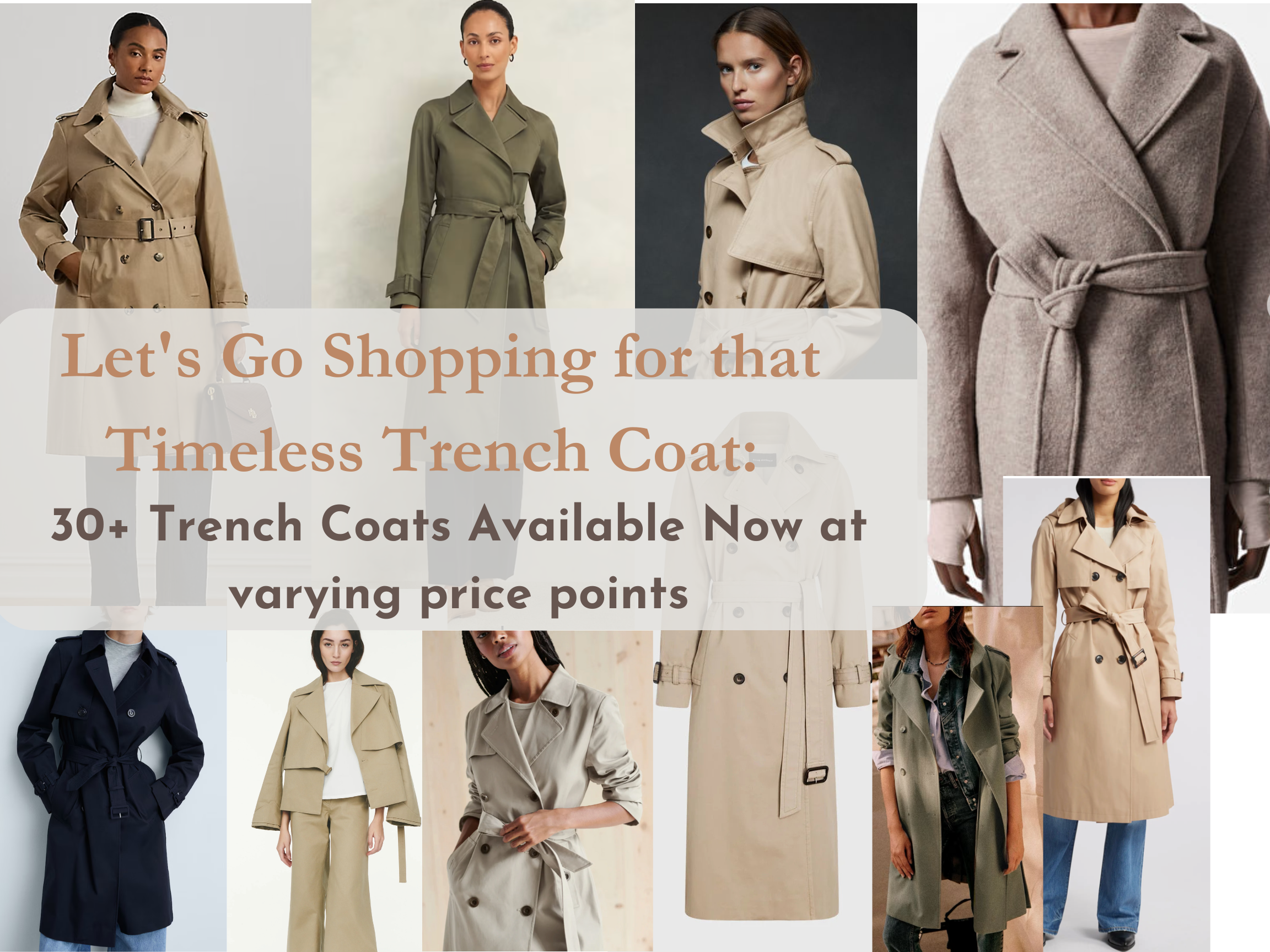 Let's Go Shopping For That Timeless Trench Coat 2