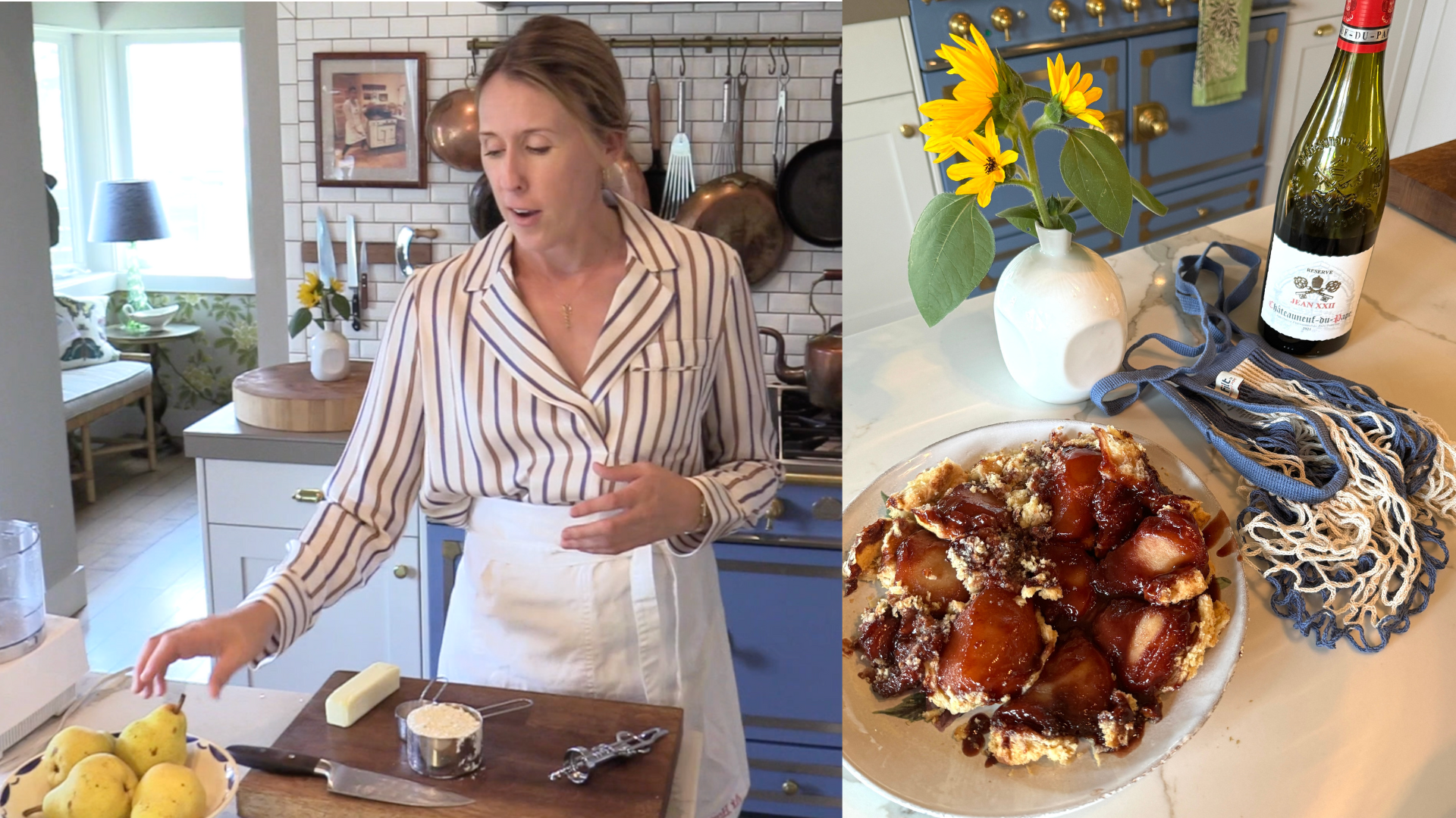 Tarte Tatin aux Poires with Red Wine Sauce, episode #4, season 7