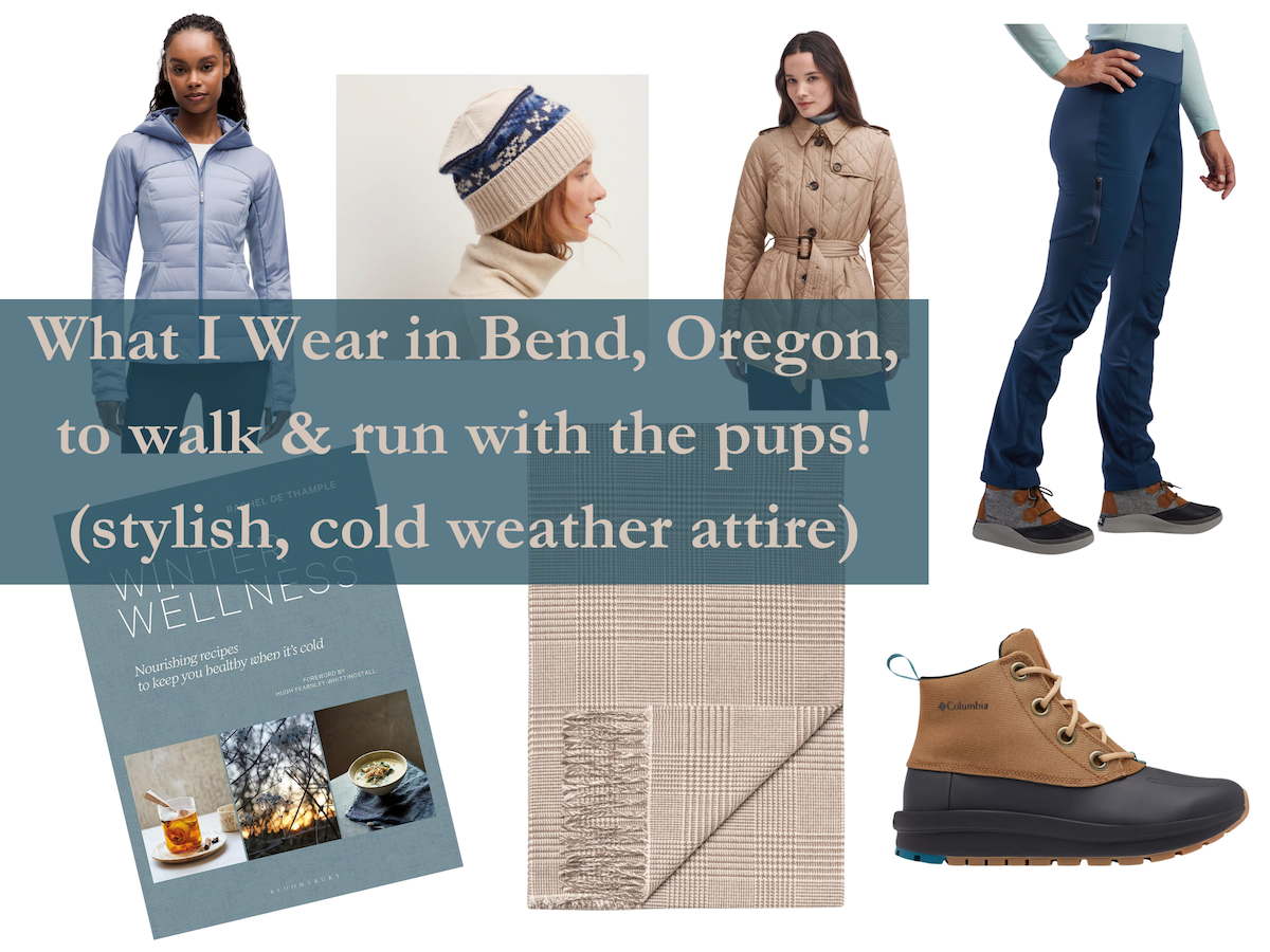 Outfits of the Month(4): What I Wear during Winter in Bend, Oregon, to walk & run with the pups!