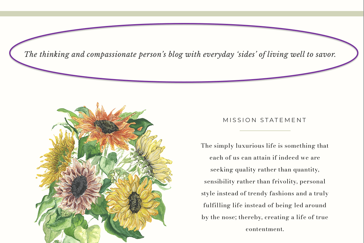 Who is TSLL Written For? What Resides at the Heart of Living Simply Luxuriously, Part Une