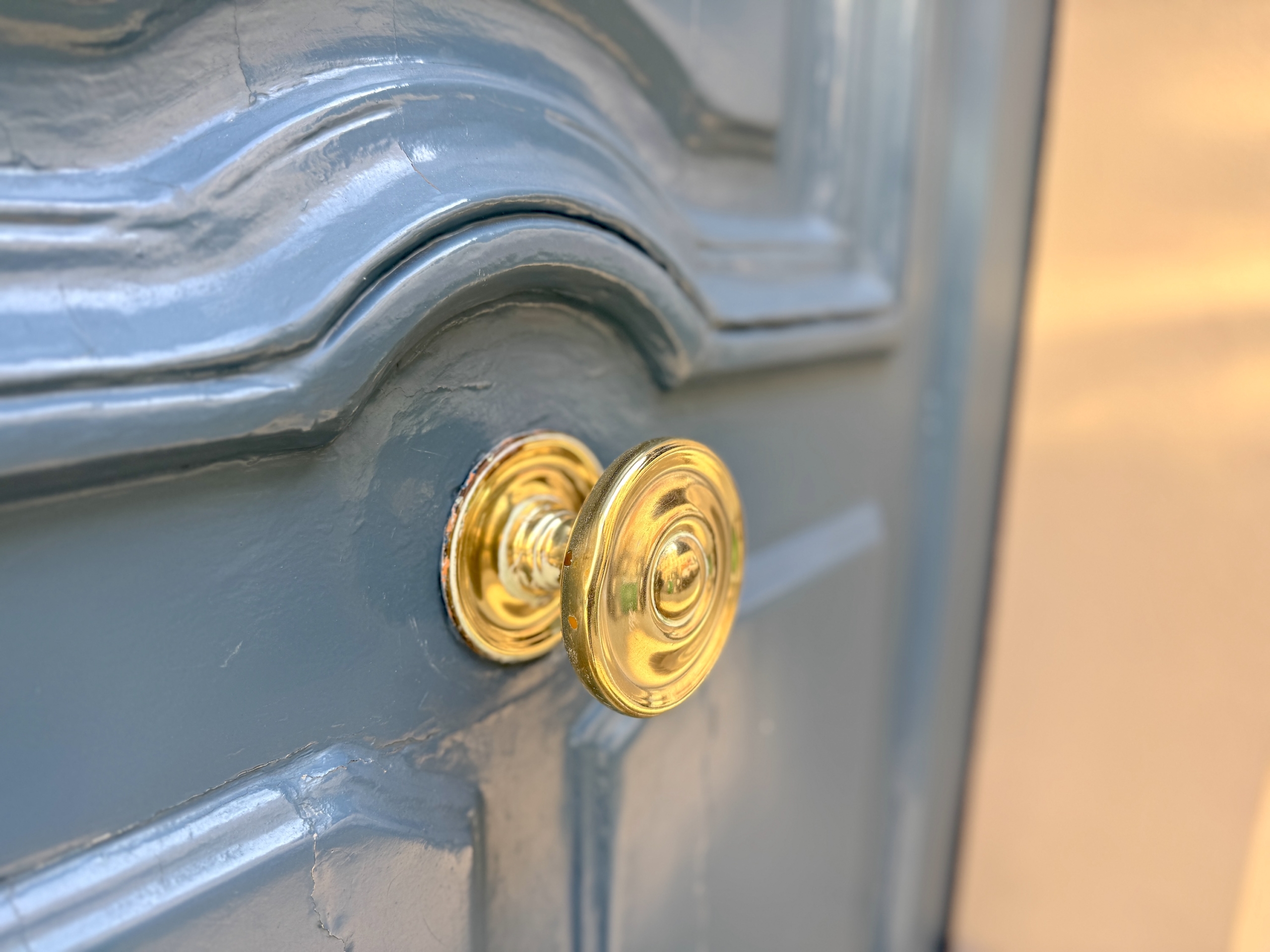 BluedoorParisgolddoorknob