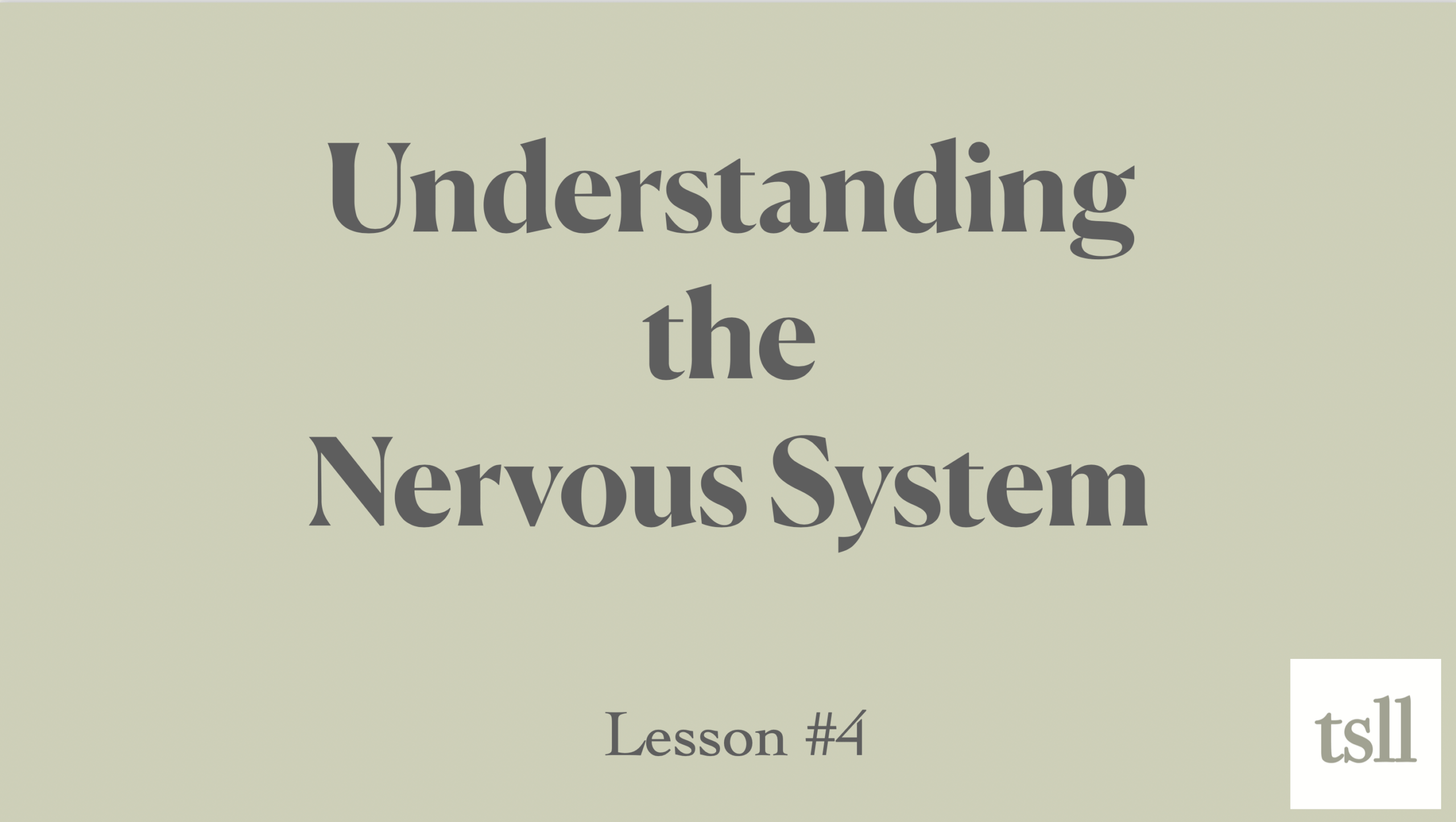 Part 6A: Understanding the Nervous System (11:07)